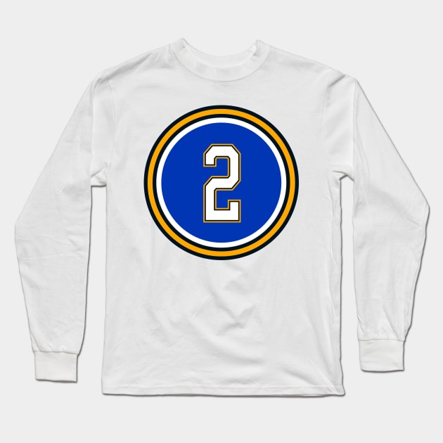 The Al MacInnis Number 2 Jersey St Louis Blues Inspired Long Sleeve T-Shirt by naesha stores